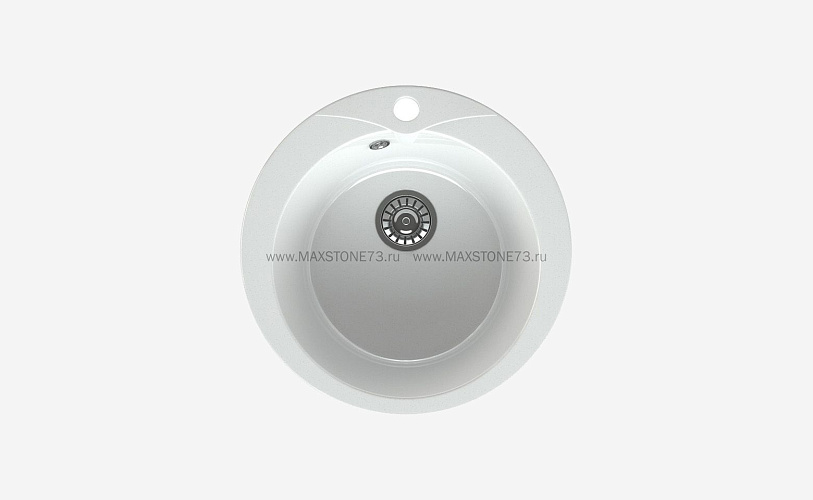 MAXSTONE Мойка глянцевая MS-1 (белый снег) 470*470*215